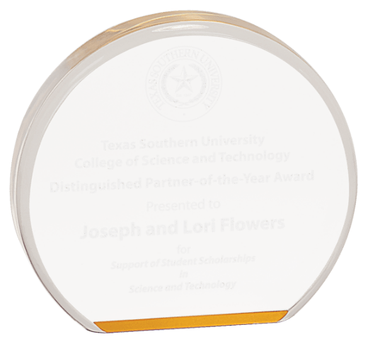 Gold 4 1/2" Acrylic Circle