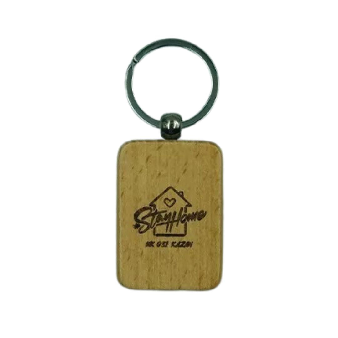 REG650. Llaveros Madera Grabados (Mín. 70 pzas)