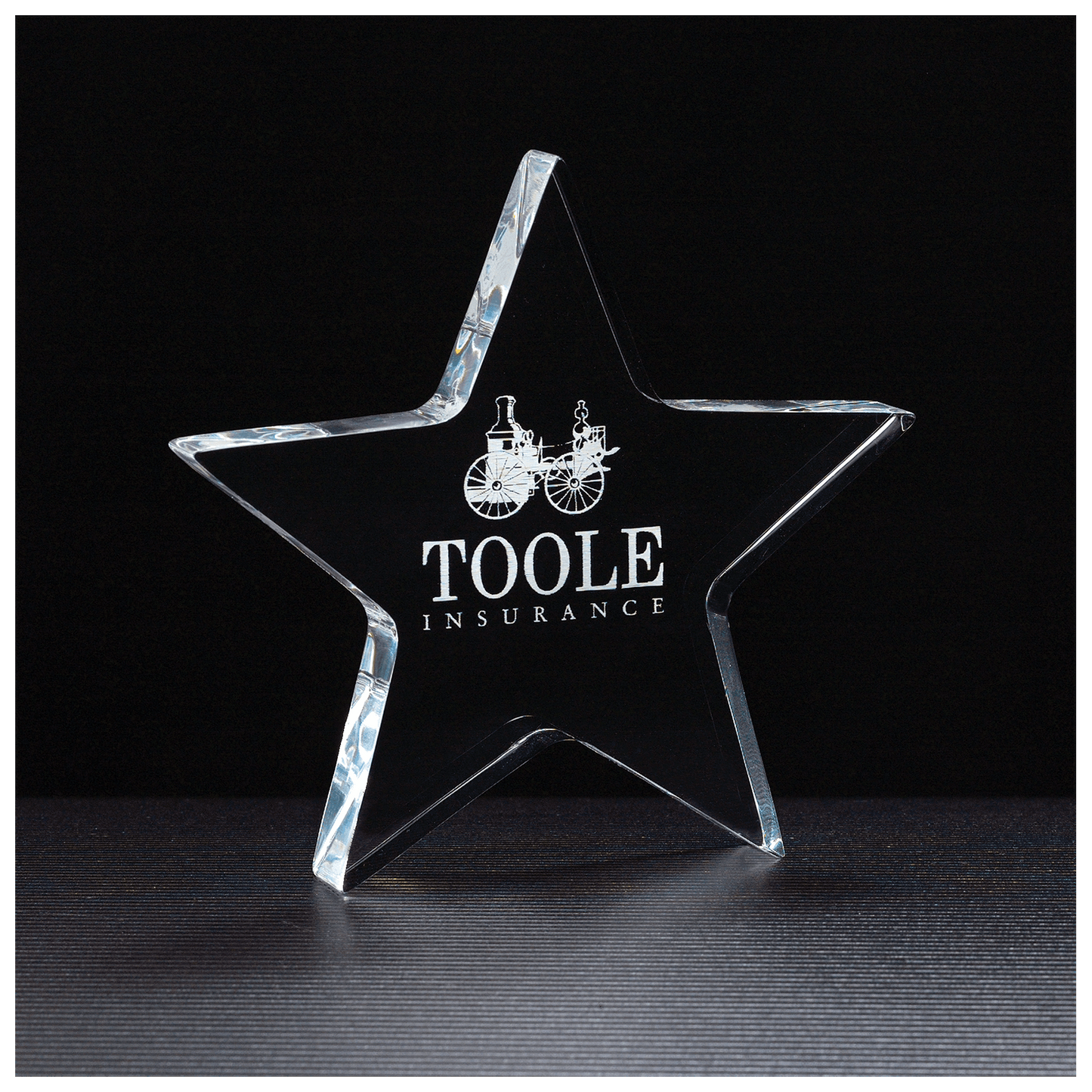 5" x 4 3/4" Star Acrylic Paperweight