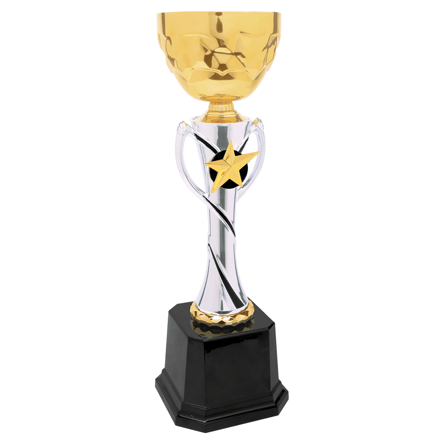 12 3/4" Silver/Gold Completed Metal Cup Trophy