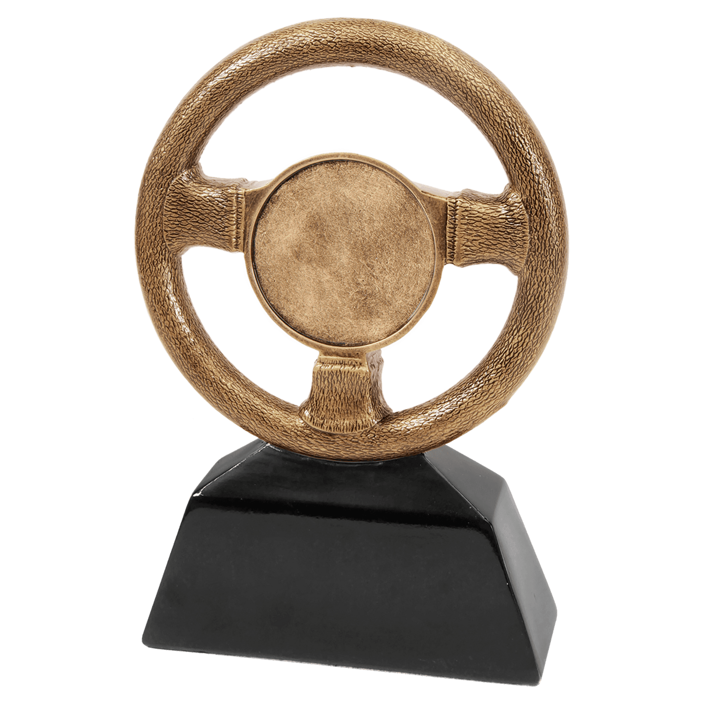 7" Antique Gold Steering Wheel Resin with 2" Insert Area