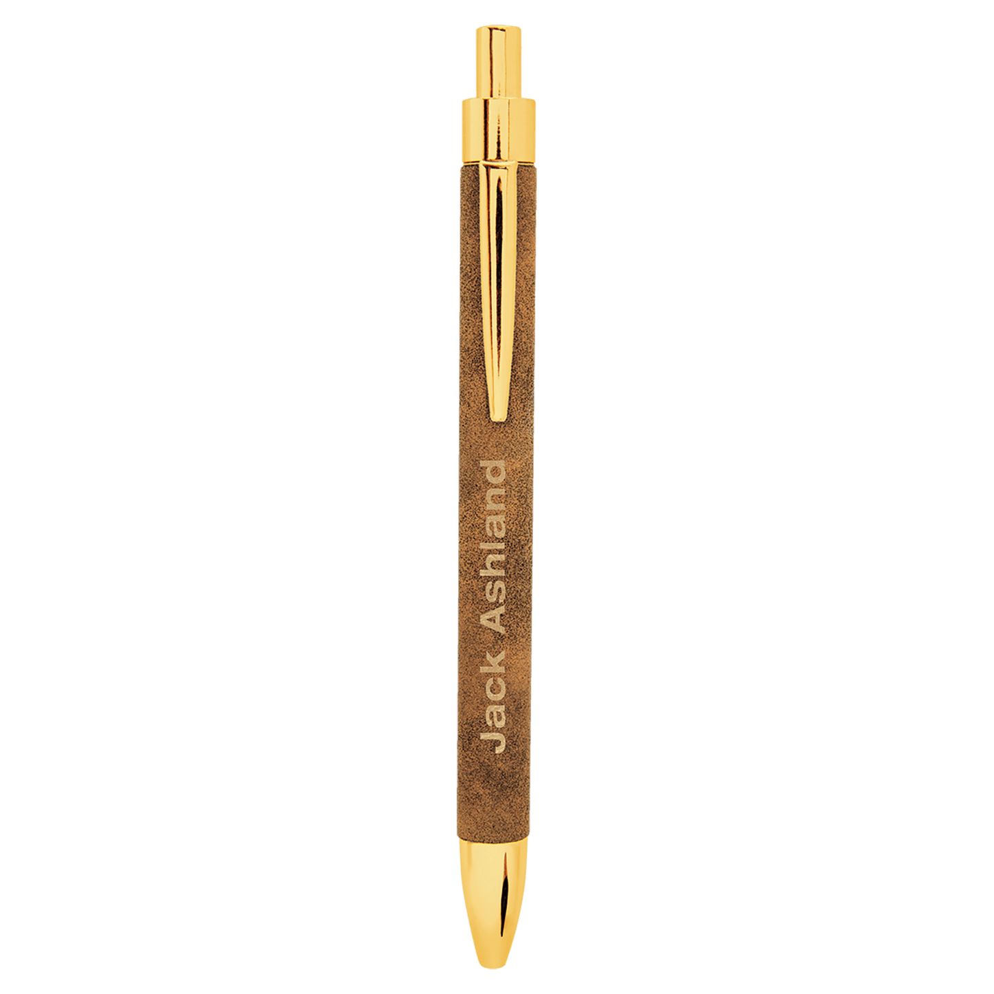 Rustic/Gold Laserable Leatherette Pen