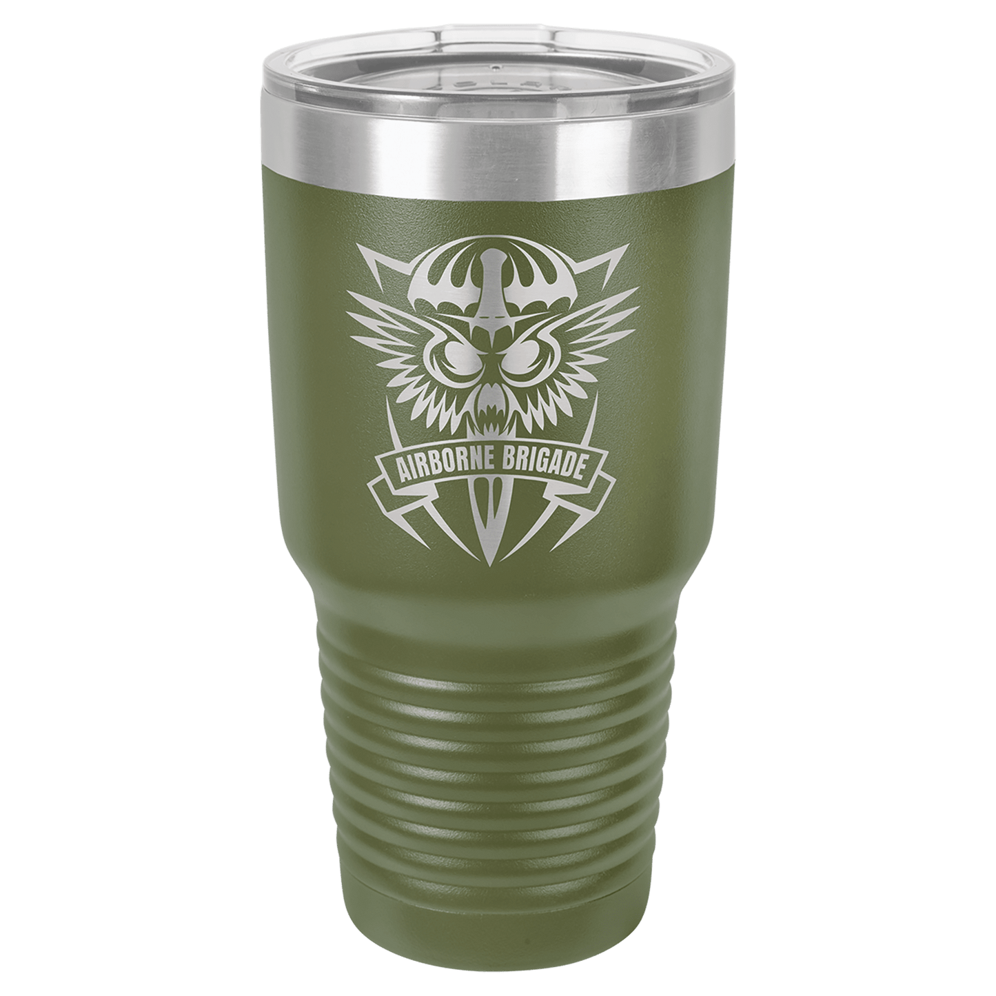 Olive Green Polar Camel 30 oz. Ringneck Tumbler with Logo Lid