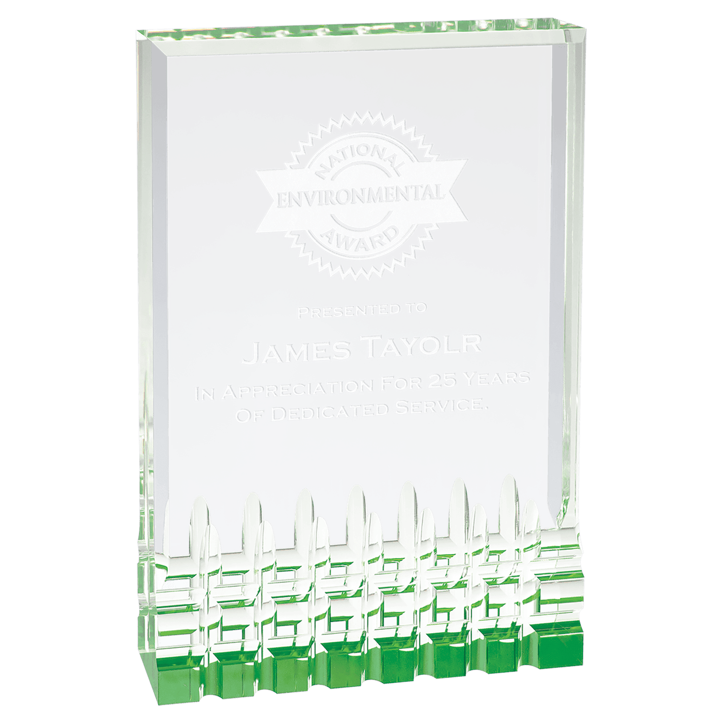 Green 5" x 7" Mirage Acrylic