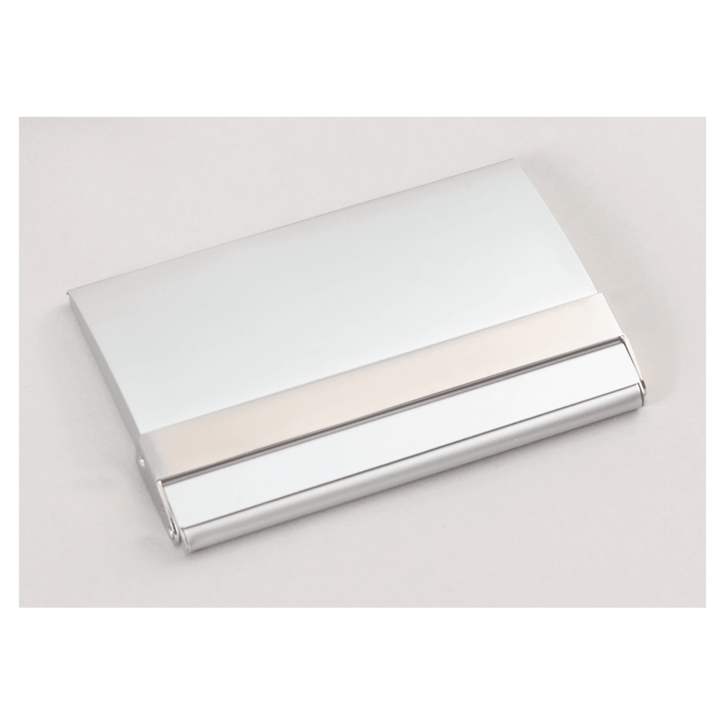 2 1/2" x 3 3/4" Matte Silver Business Card Case