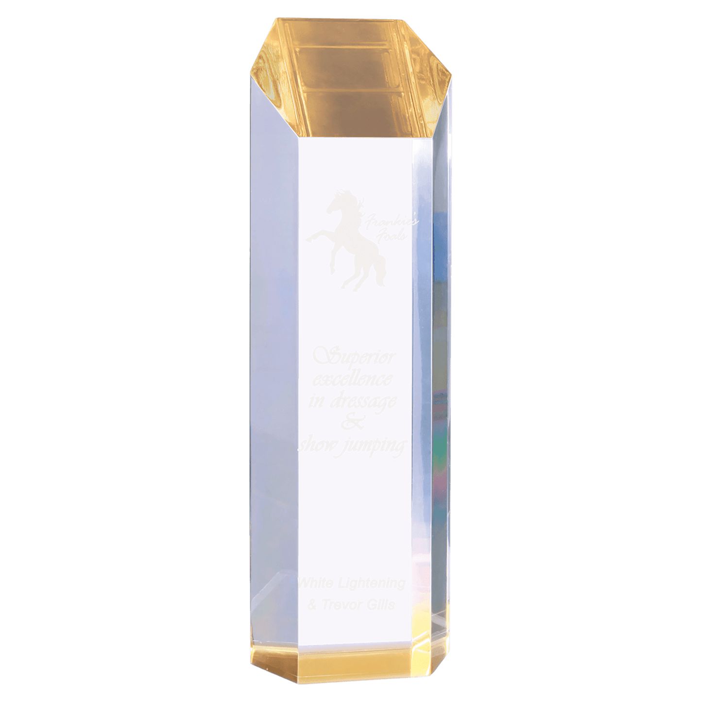 Gold 3" x 10" Tower Acrylic