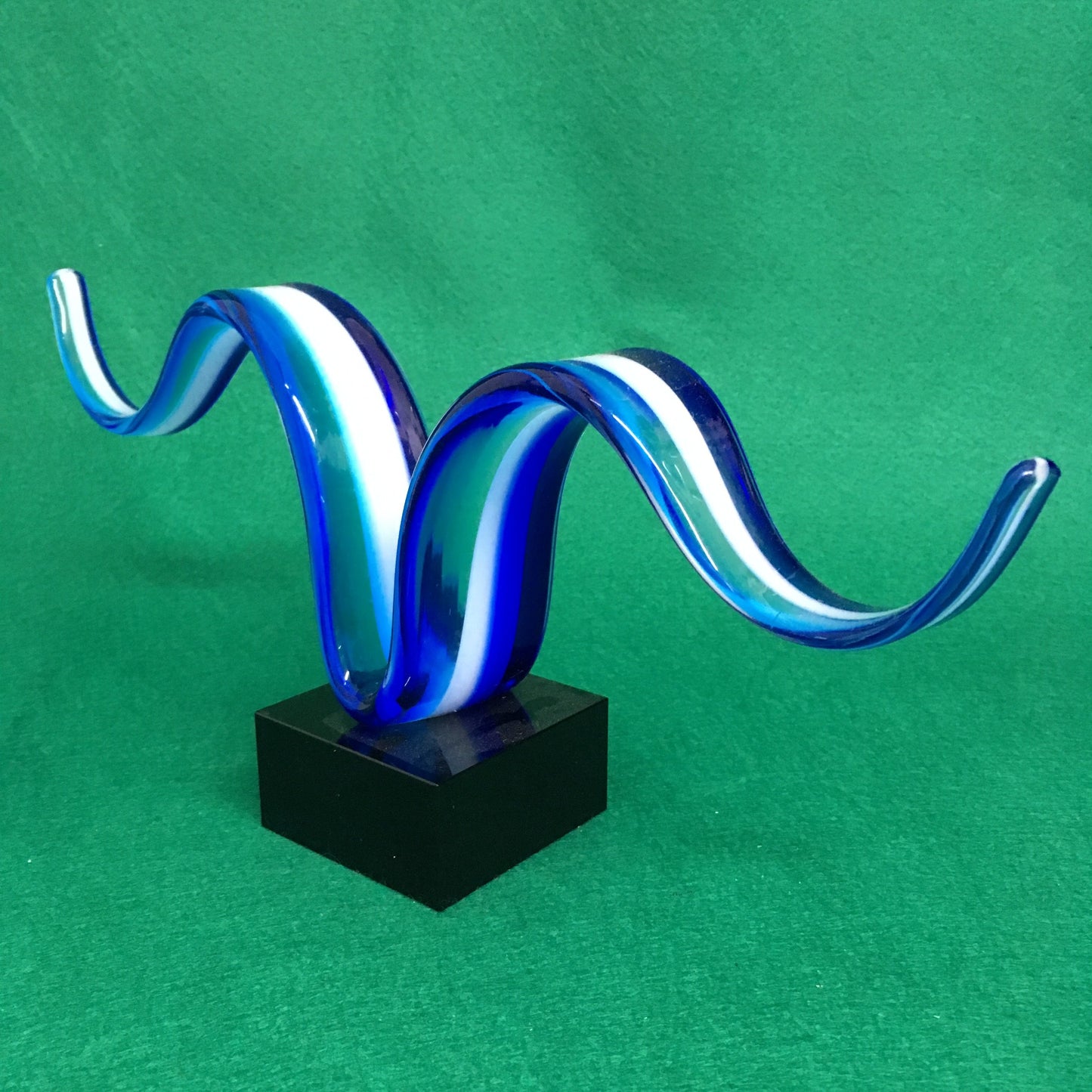 ADL200. Ola Azul Arte 100% Cristal