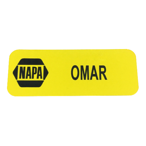 GAF600. Gafete Rectangular Plástico (Mín. de compra: 3 Piezas) - El Número UNO