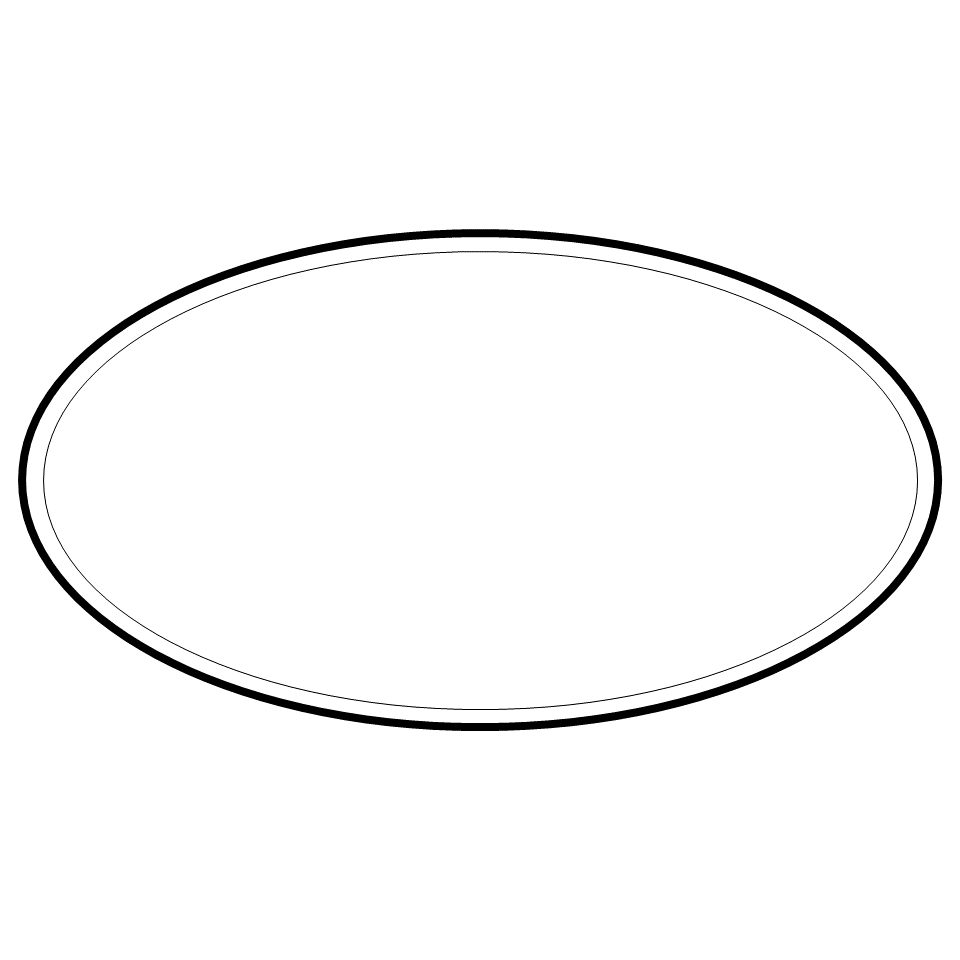 GAF210. Gafete Ovalado c/ Marco (Mín. Compra: 3 Piezas) - El Número UNO