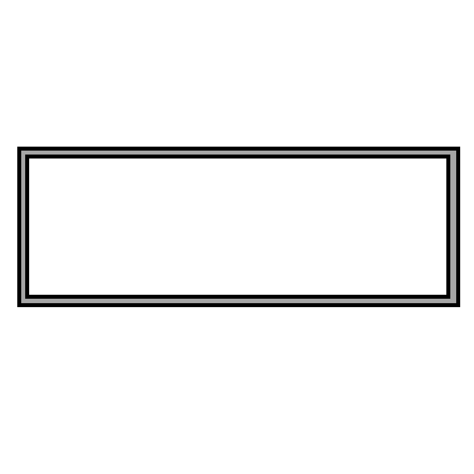 GAF310. Gafete Rectangular c/ Marco (Mín. Compra: 3 Piezas) - El Número UNO