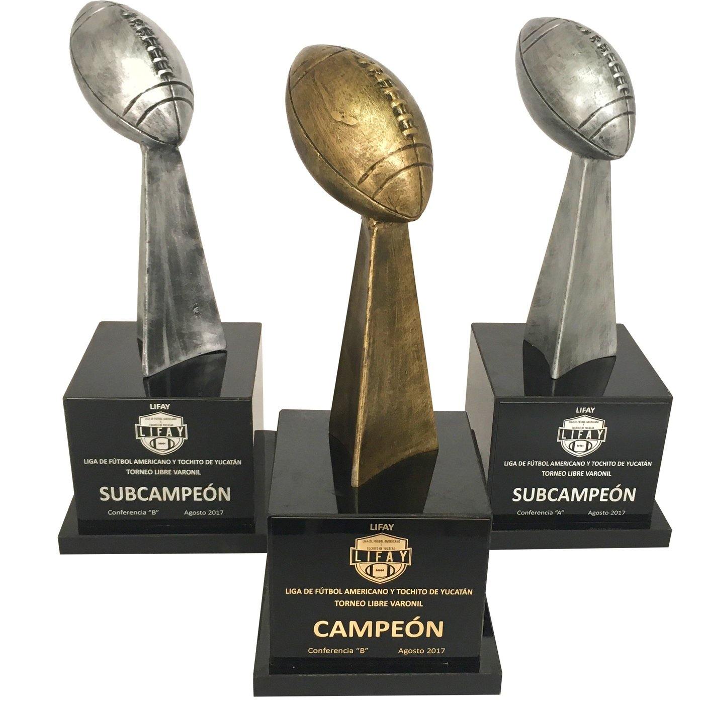 Trofeo futbol americano el numero uno