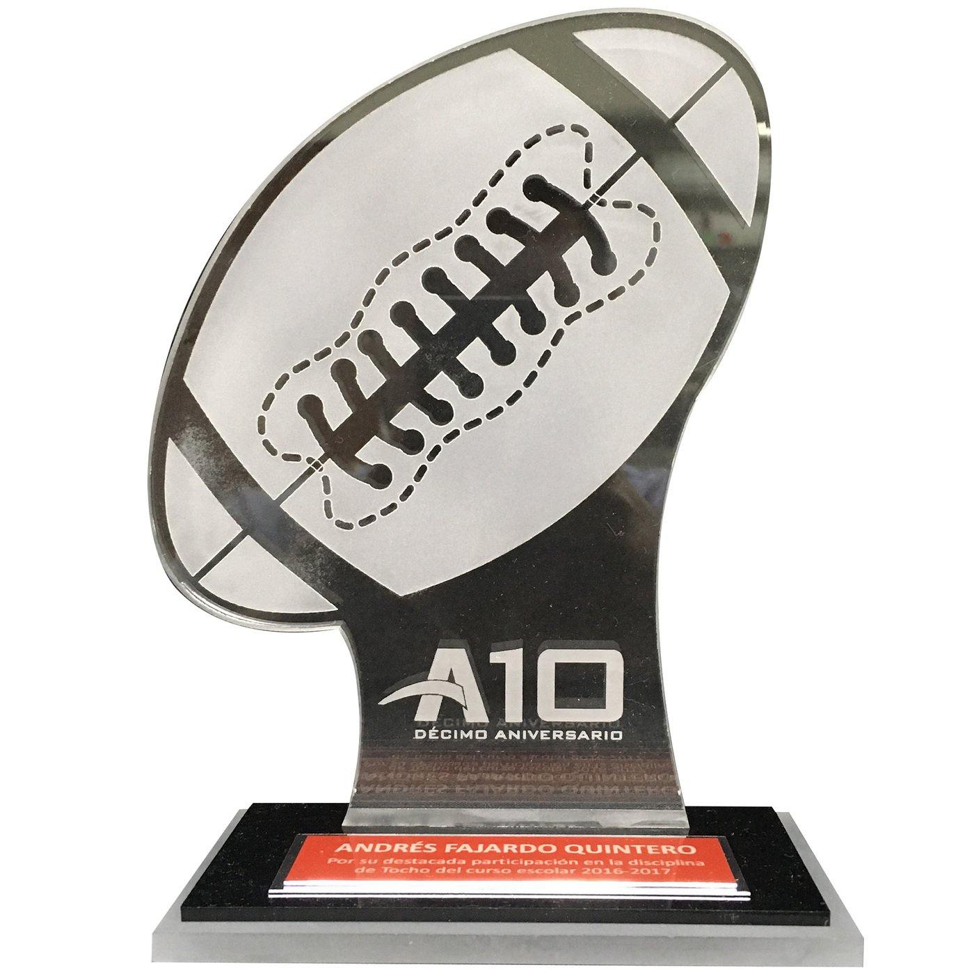 Trofeo futbol americano el numero uno