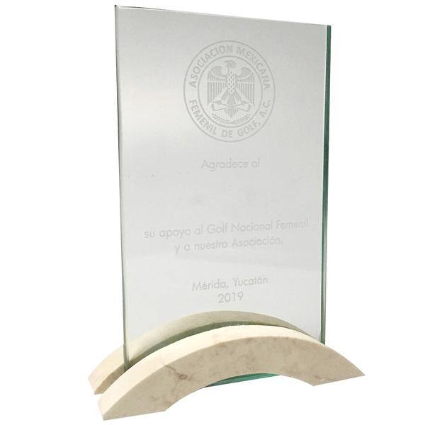 RME207. Trofeo de Vidrio. - Capitán Trofeo Reconocimiento Precio