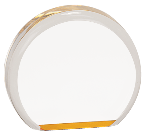 Gold 3 1/2" Acrylic Circle