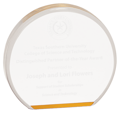 Gold 4 1/2" Acrylic Circle