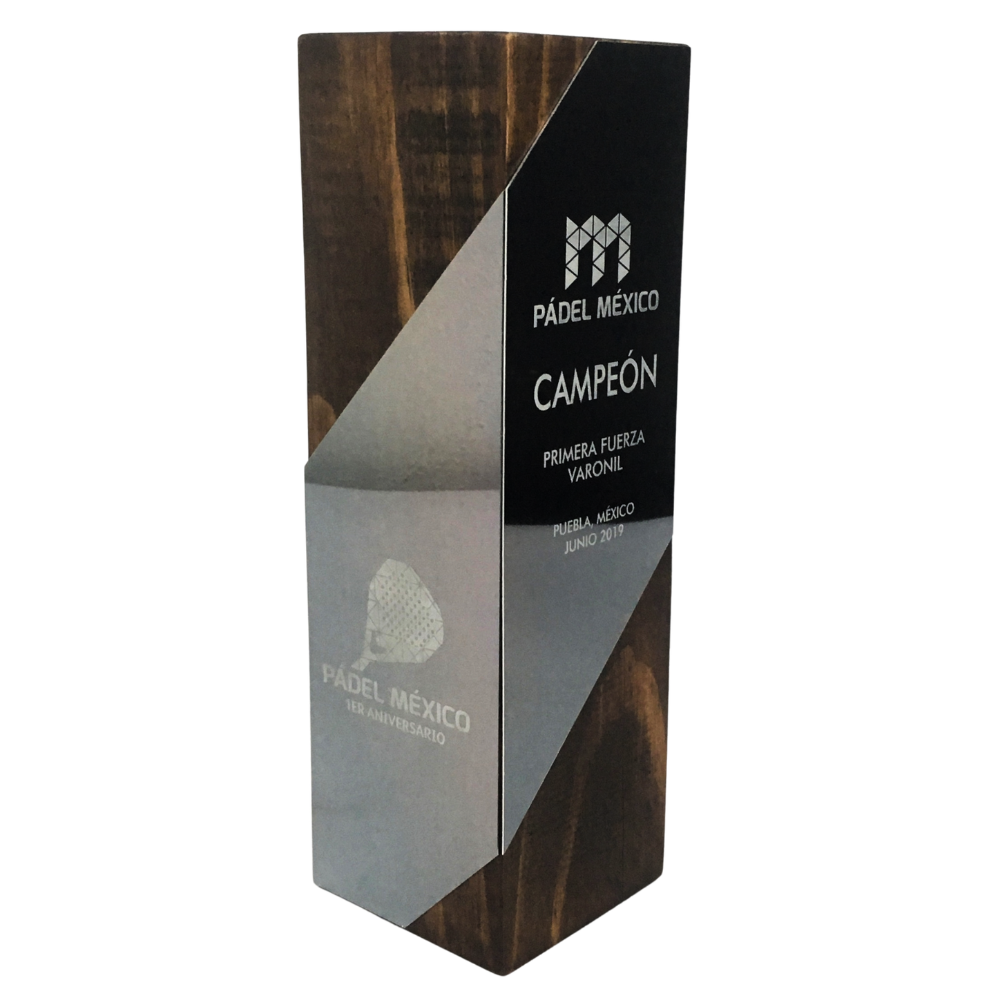 RME103. Trofeo de Madera con Placa Metálica