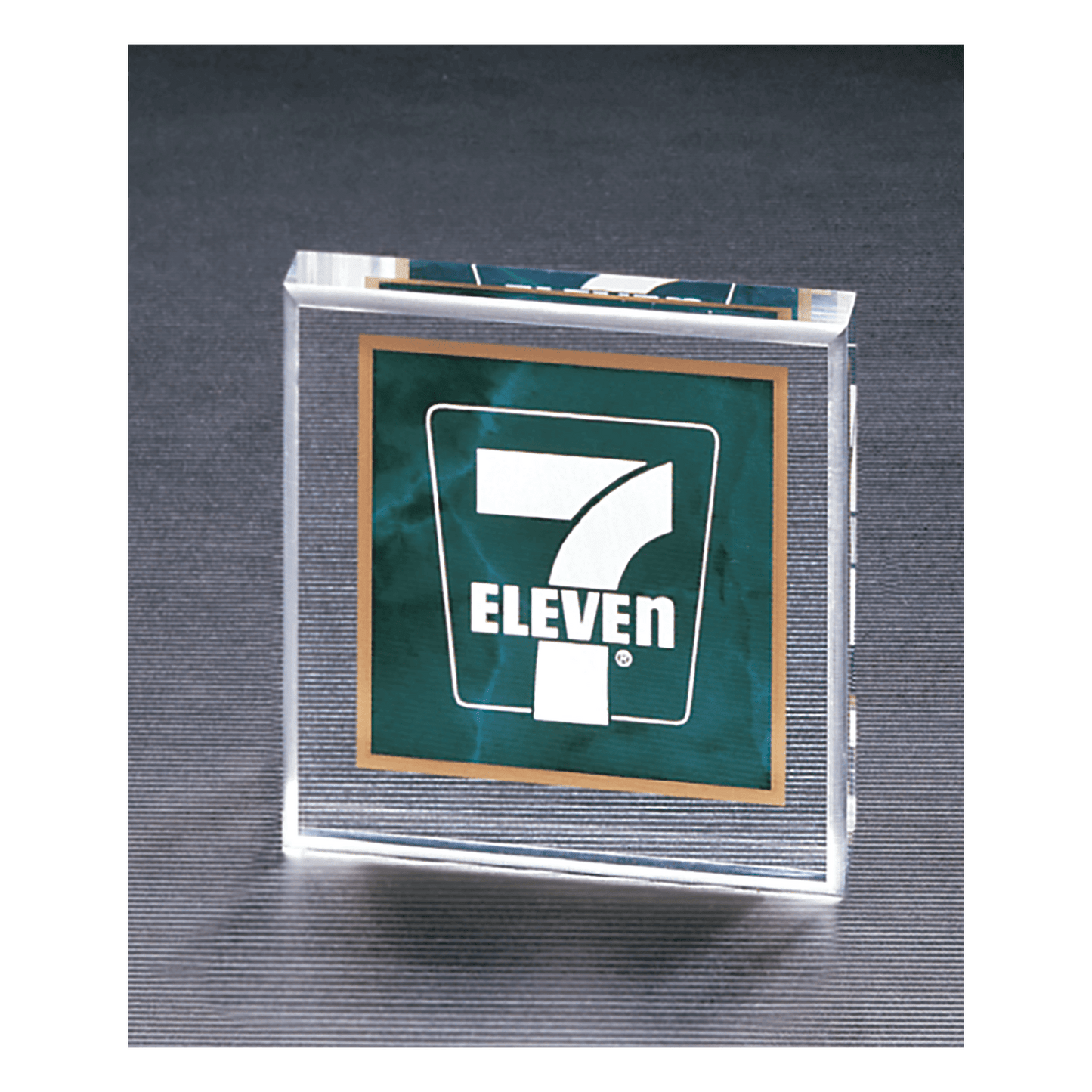 Emerald 3 3/4" x 3 3/4" Marble Design Acrylic Paperweight