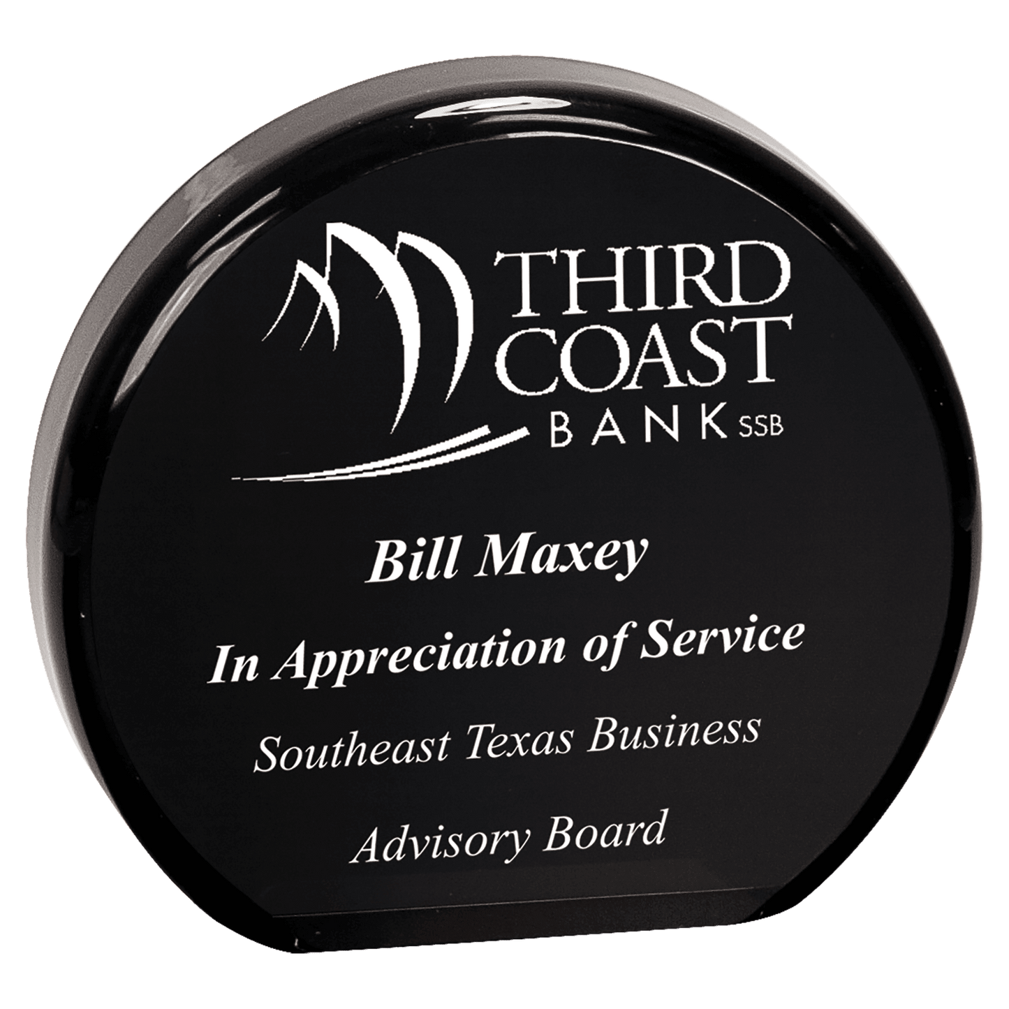 Black 4 1/2" Acrylic Circle