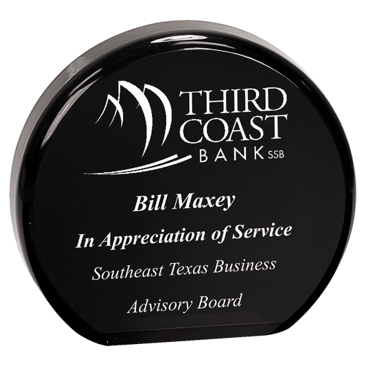 Black 4 1/2" Acrylic Circle