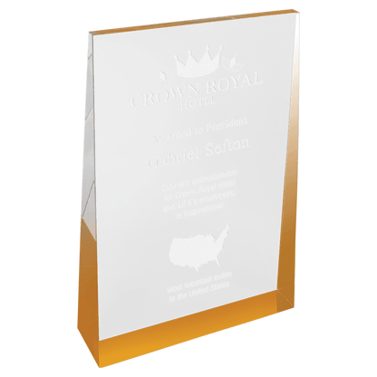 Gold 4" x 6" Acrylic Wedge