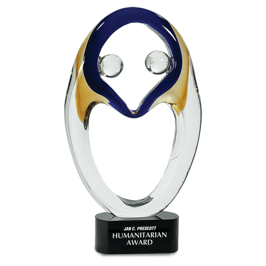 13 3/4" Together Art Glass