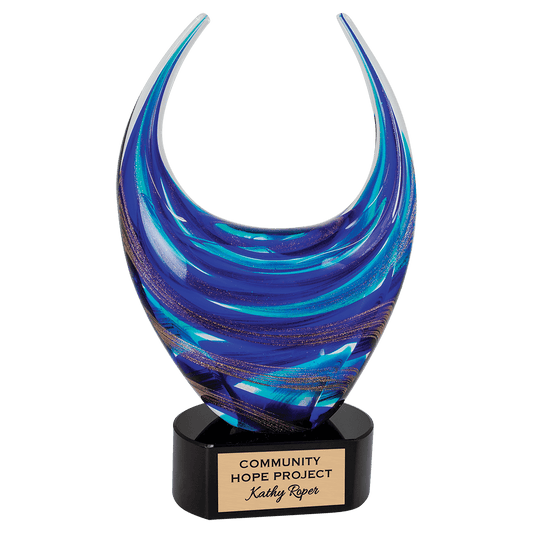 12" Blue/Gold Dual Rising