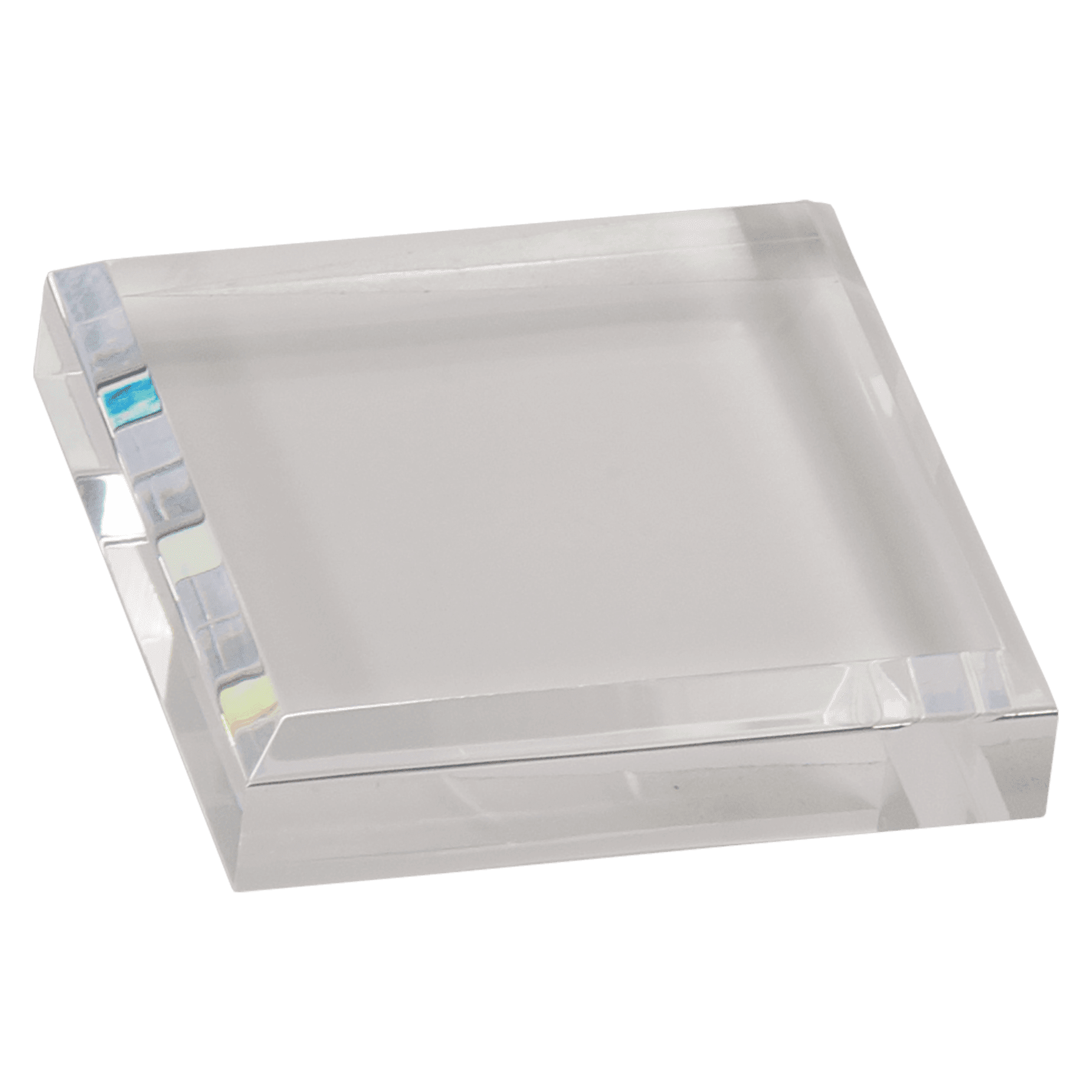 Clear 3" x 3" Acrylic Paperweight