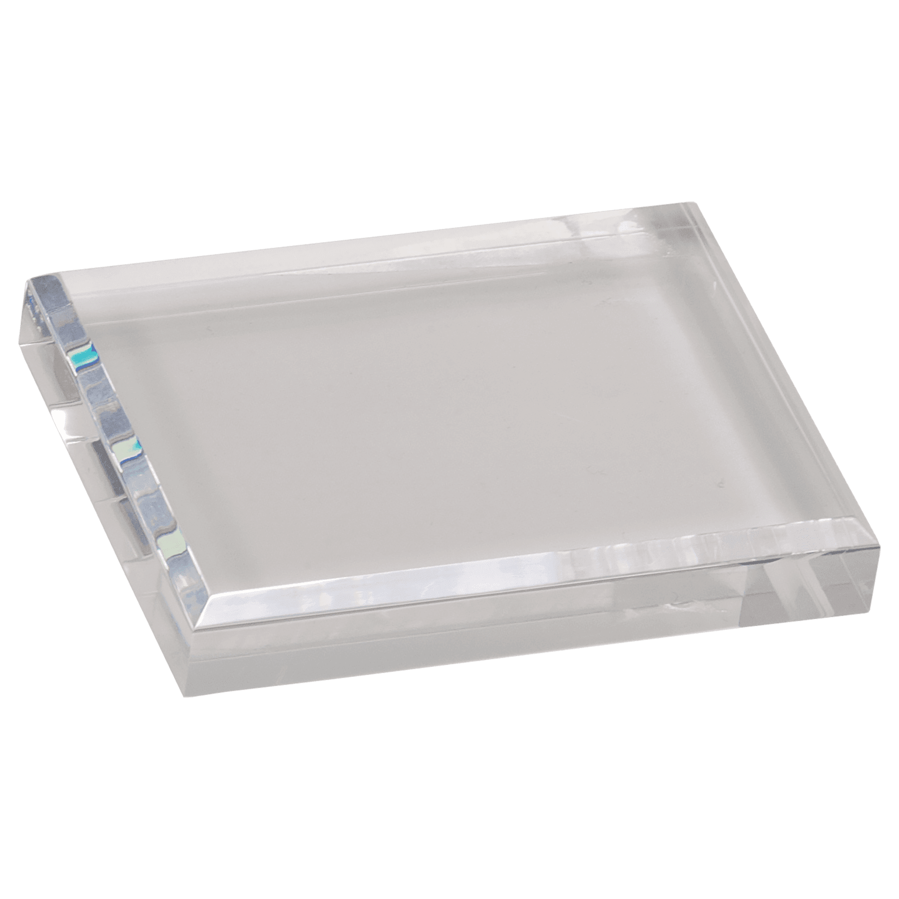 Clear 4 1/2" x 3 1/2" Acrylic Paperweight