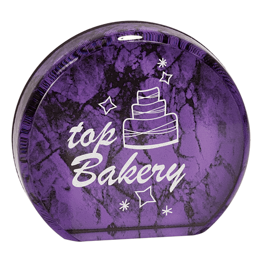 Purple 4 1/2" Marble Aurora Acrylic