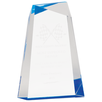 Blue 8" Facet Wedge Acrylic