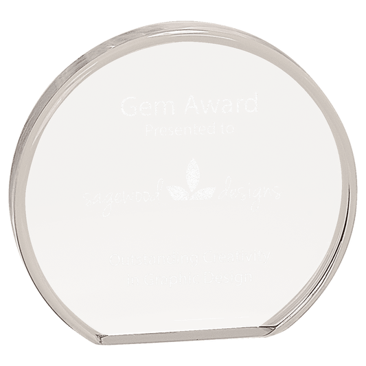 6" x 5 1/2" Clear Round Acrylic