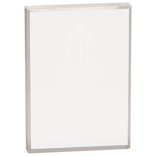 5" x 7" Clear Rectangle Acrylic