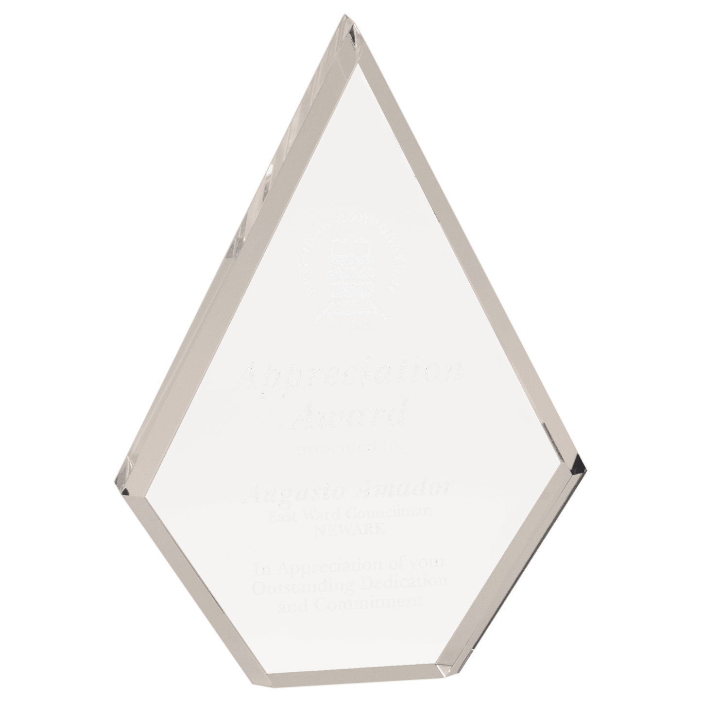 5 3/4" x 8" Clear Diamond Acrylic