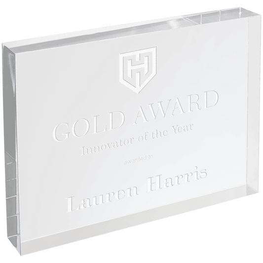 6" X 8" Clear Rectangle Square Cut Acrylic