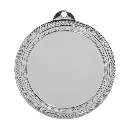 Bright Silver 2 3/4" 2" Insert Holder Laserable BriteLazer Medal
