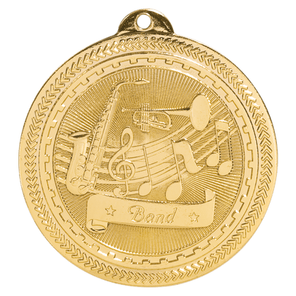 Bright Gold 2" Band Laserable BriteLazer Medal