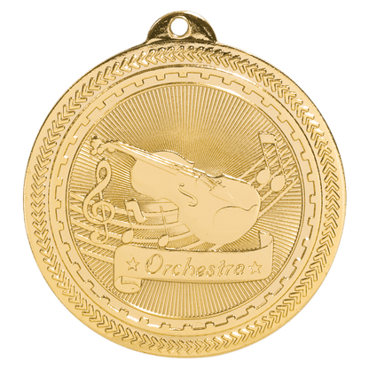 Bright Gold 2" Orchestra Laserable BriteLazer Medal