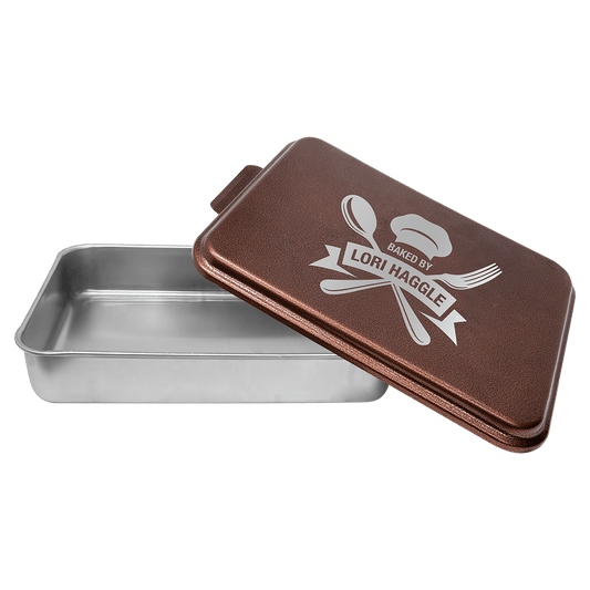9" x 13" Aluminum Cake Pan with Copper Lid