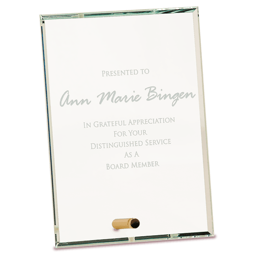 5" x 7" Clear Rectangle CrystalEdge Glass