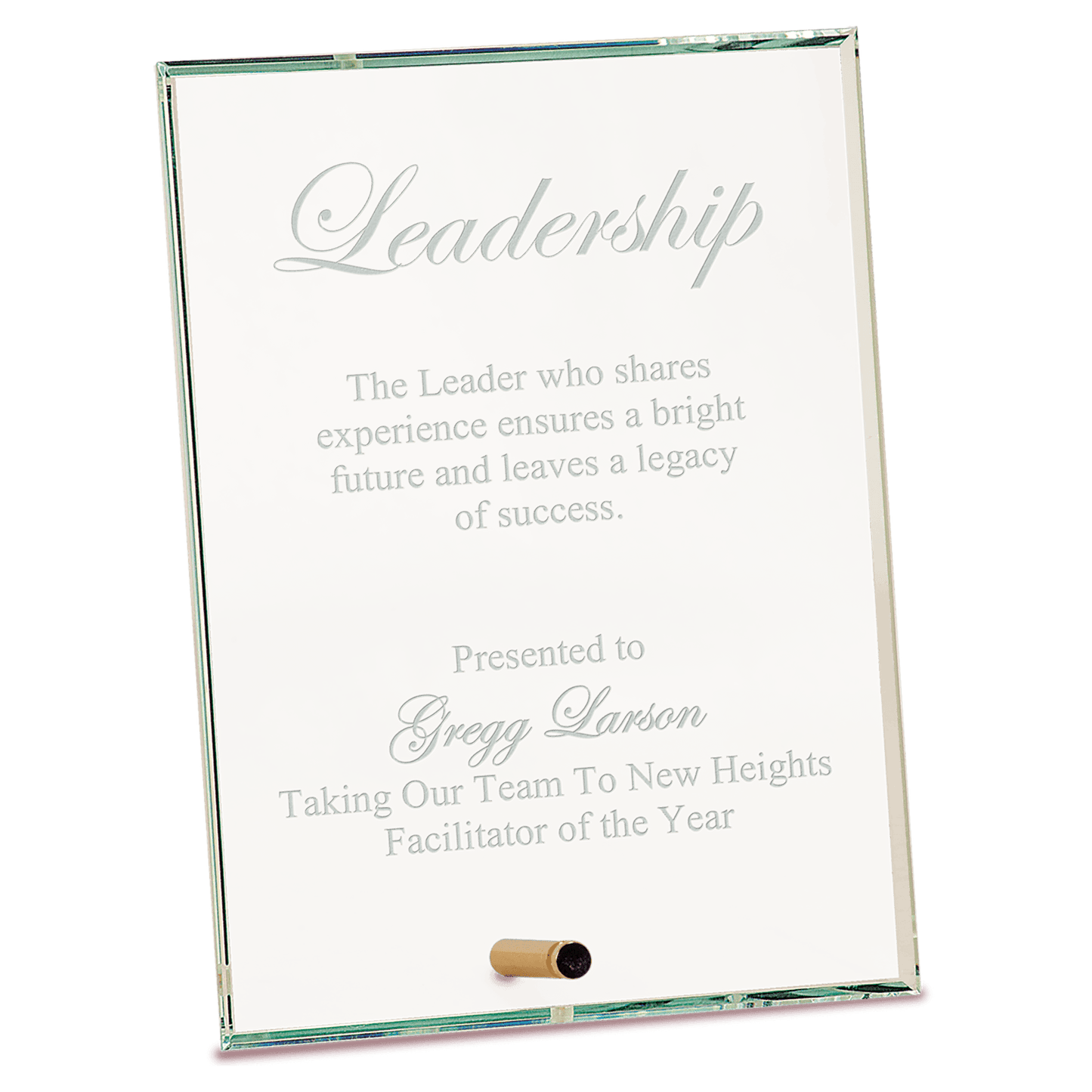 6" x 8" Clear Rectangle CrystalEdge Glass