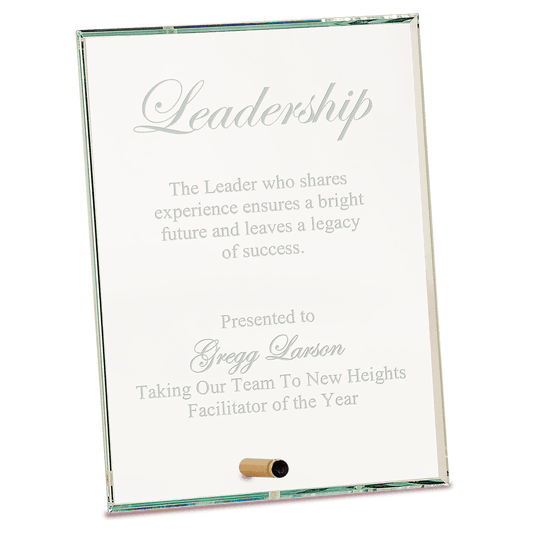 6" x 8" Clear Rectangle CrystalEdge Glass