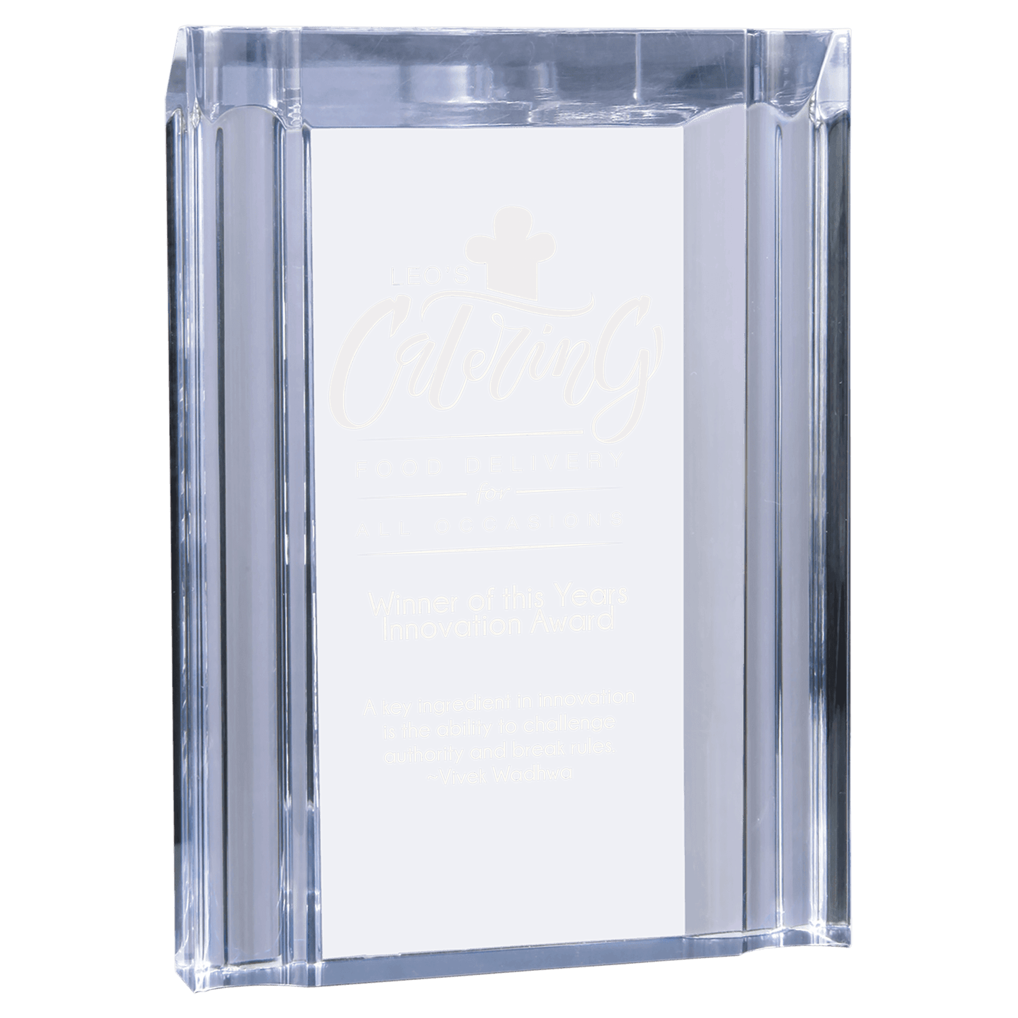 Clear 4 3/4" x 6 1/8" Channel Acrylic