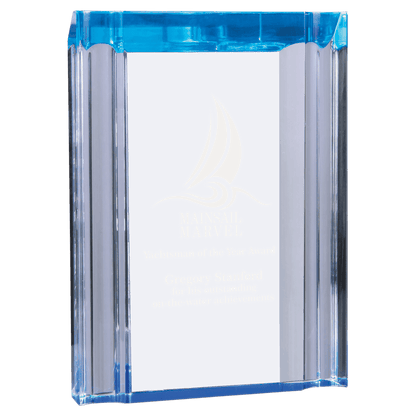 Blue 4 3/4" x 6 1/8" Channel Acrylic