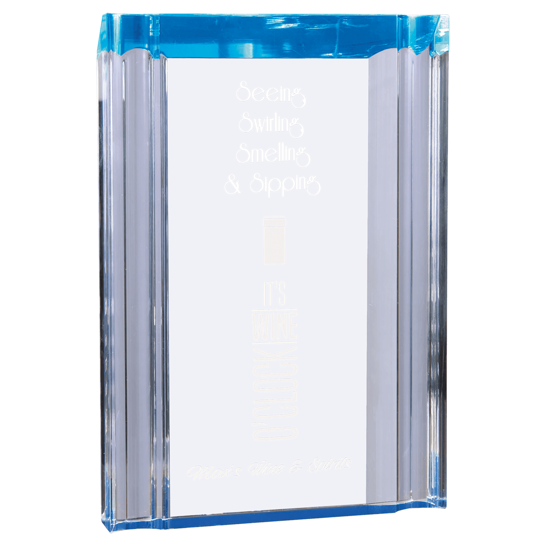 Blue 5" x 7" Channel Acrylic