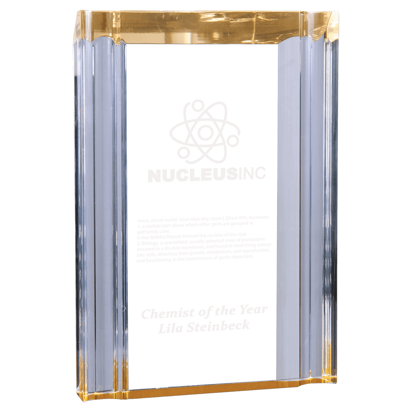 Gold 5" x 7" Channel Acrylic