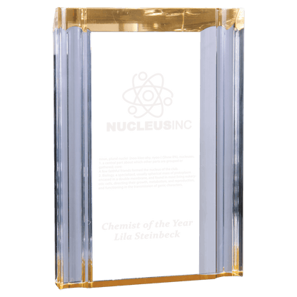 Gold 5" x 7" Channel Acrylic