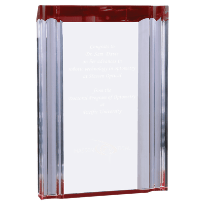 Red 5" x 7" Channel Acrylic