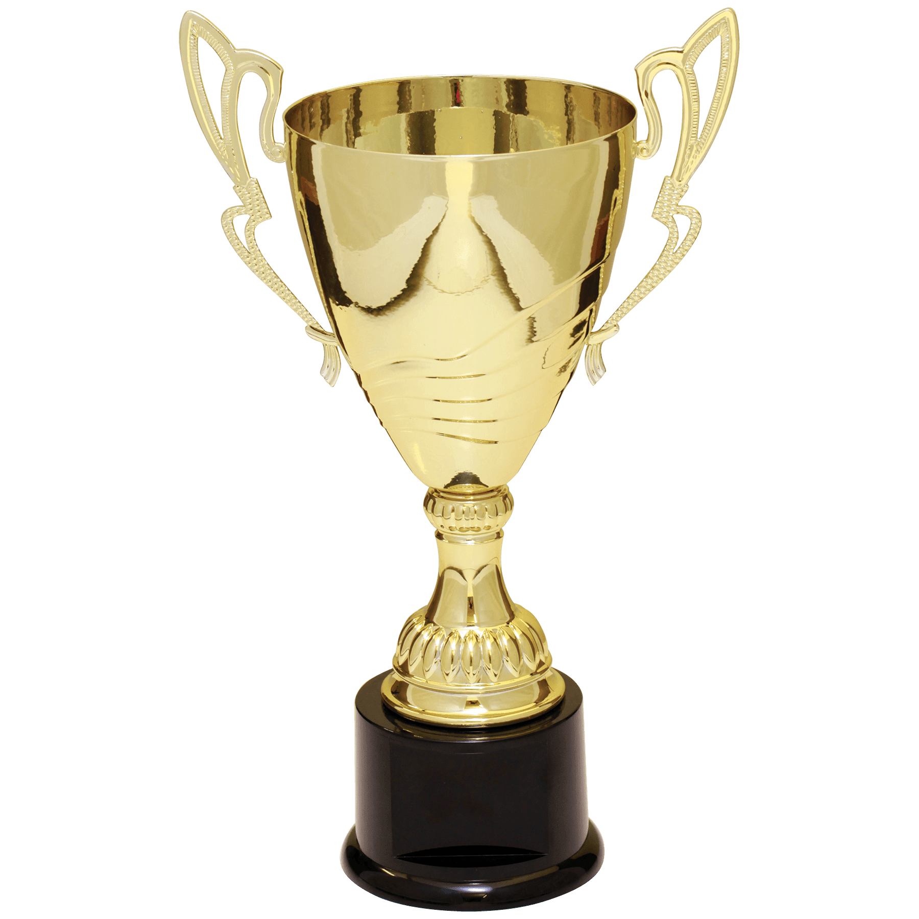 Gold 2 12" Completed Metal Cup Trophy on Plastic Base