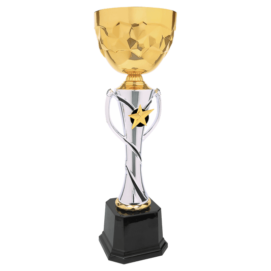 16" Silver/Gold Completed Metal Cup Trophy