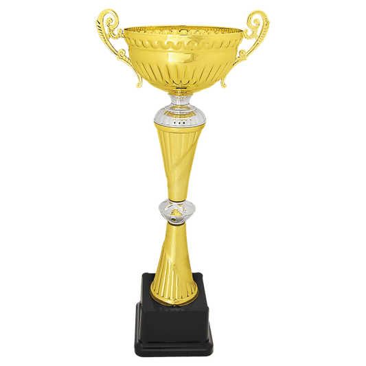 14 1/4" Gold/Silver Completed Metal Cup Trophy